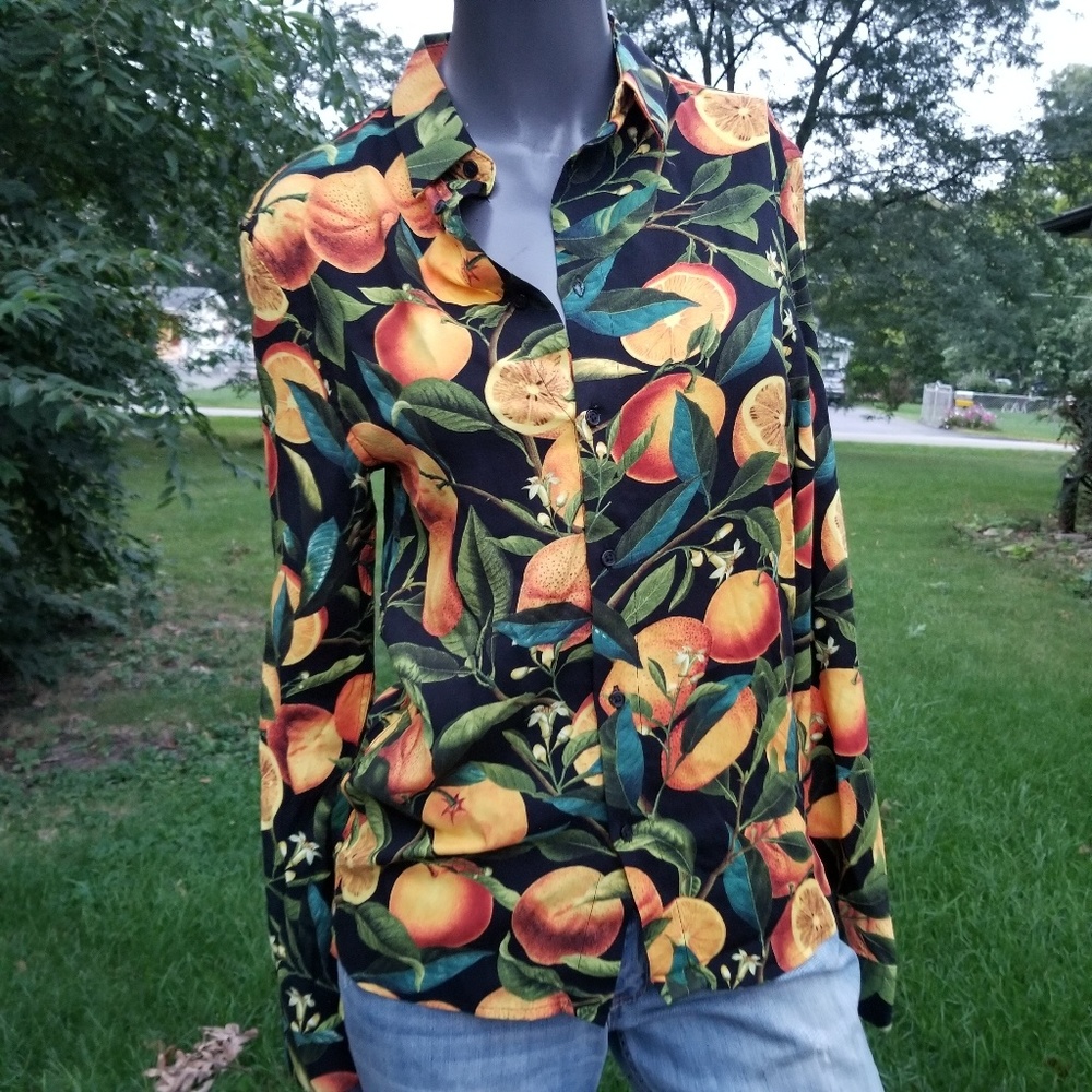 Summer Citrus Button Down